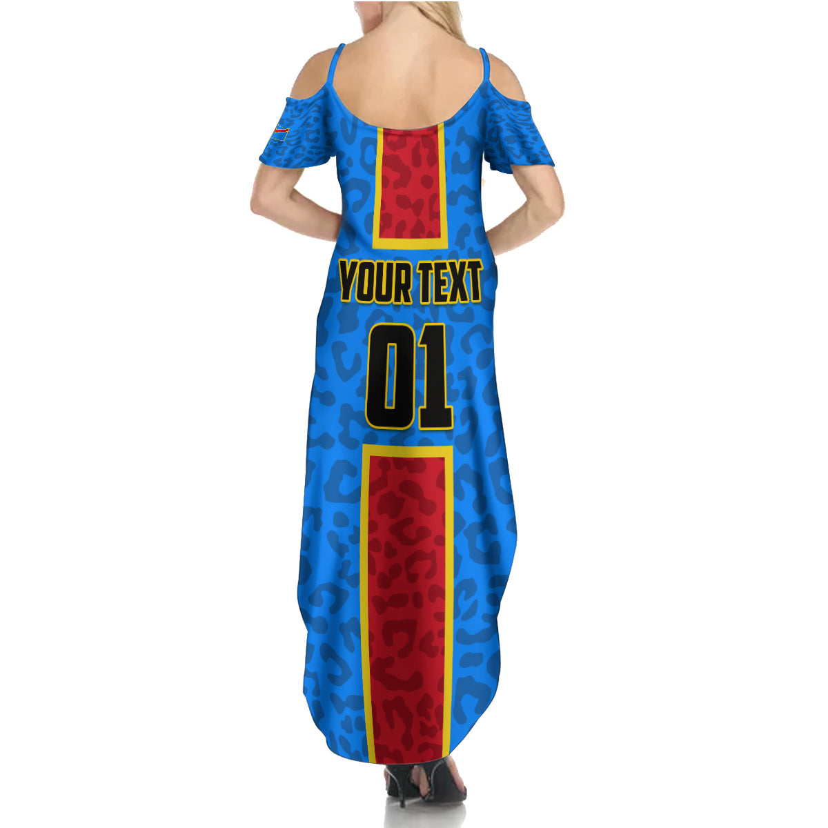 DR Congo Football Family Matching Summer Maxi Dress and Hawaiian Shirt Go Les Leopards - Wonder Print Shop