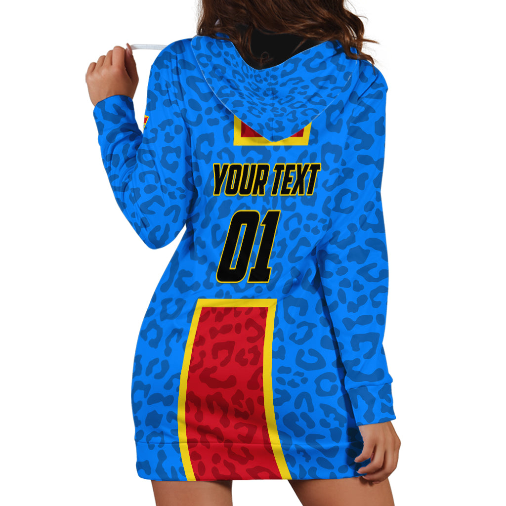 DR Congo Football Hoodie Dress Go Les Leopards - Wonder Print Shop