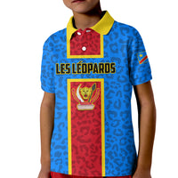DR Congo Football Kid Polo Shirt Go Les Leopards - Wonder Print Shop