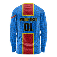 DR Congo Football Long Sleeve Shirt Go Les Leopards - Wonder Print Shop
