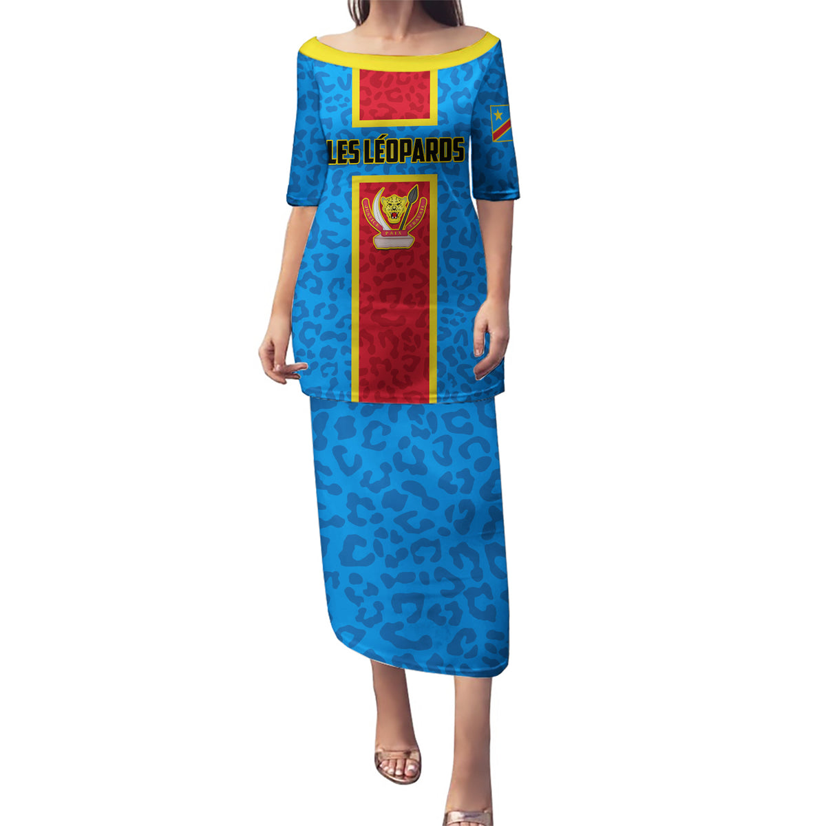 DR Congo Football Puletasi Go Les Leopards - Wonder Print Shop