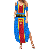DR Congo Football Summer Maxi Dress Go Les Leopards - Wonder Print Shop