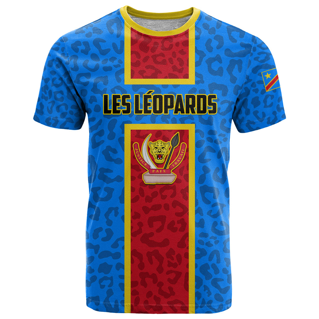 DR Congo Football T Shirt Go Les Leopards - Wonder Print Shop
