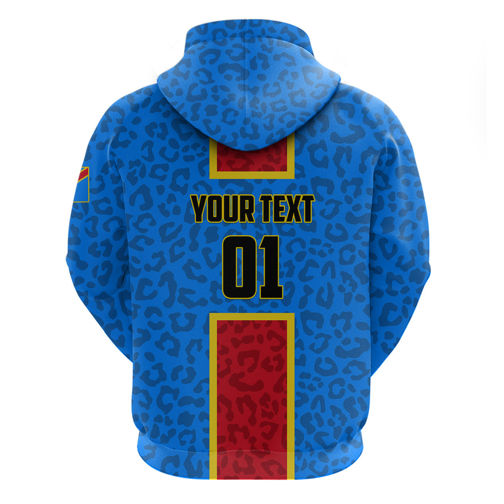 DR Congo Football Zip Hoodie Go Les Leopards - Wonder Print Shop