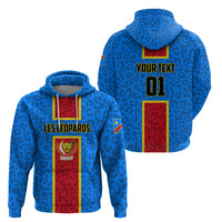 DR Congo Football Zip Hoodie Go Les Leopards - Wonder Print Shop