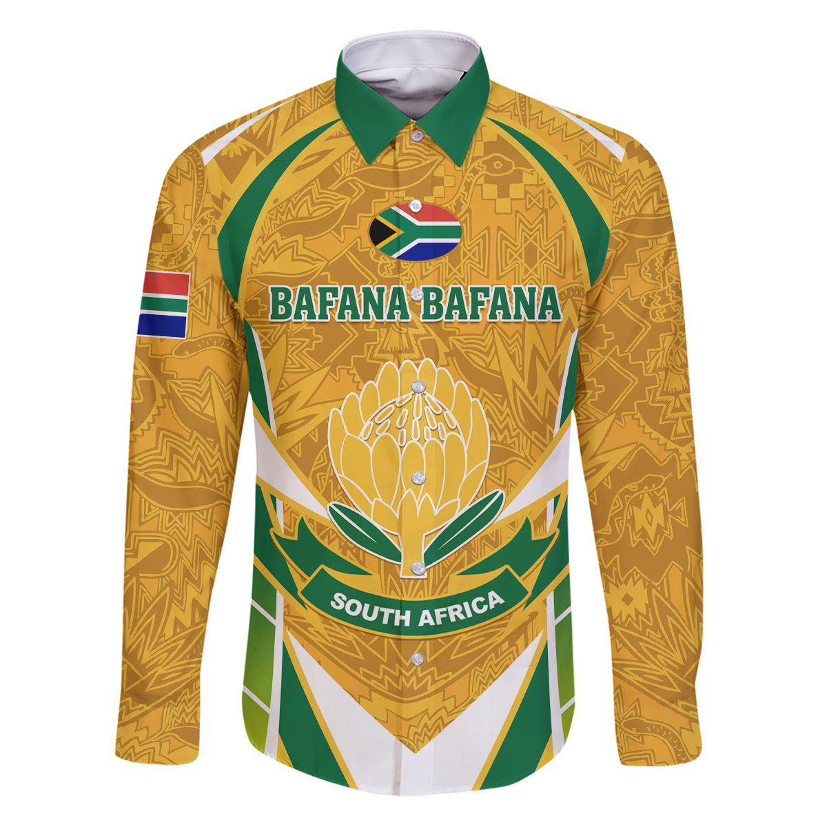 South Africa Soccer Family Matching Puletasi and Hawaiian Shirt Come On Bafana Bafana - Wonder Print Shop