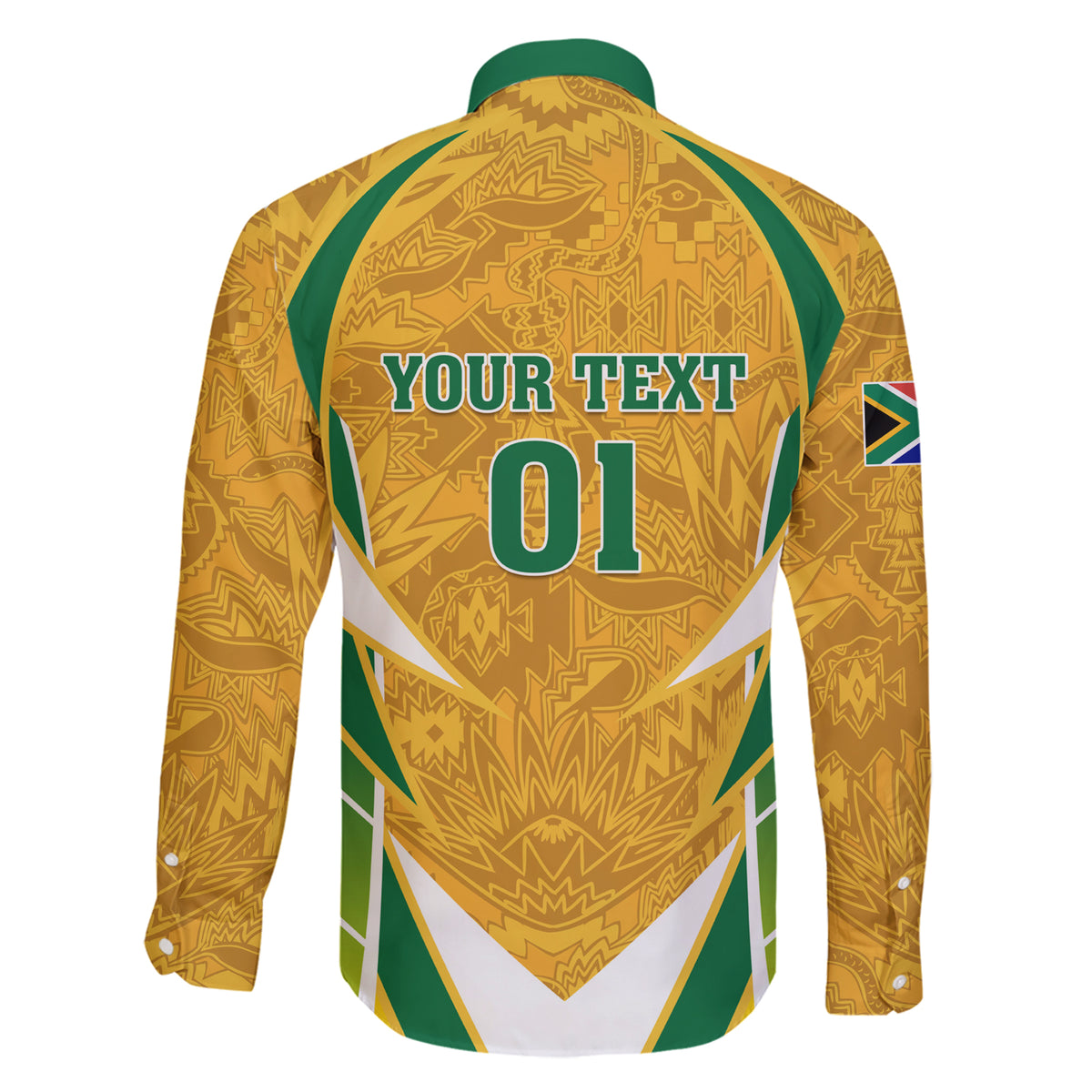 South Africa Soccer Family Matching Short Sleeve Bodycon Dress and Hawaiian Shirt Come On Bafana Bafana - Wonder Print Shop