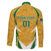 South Africa Soccer Family Matching Short Sleeve Bodycon Dress and Hawaiian Shirt Come On Bafana Bafana - Wonder Print Shop