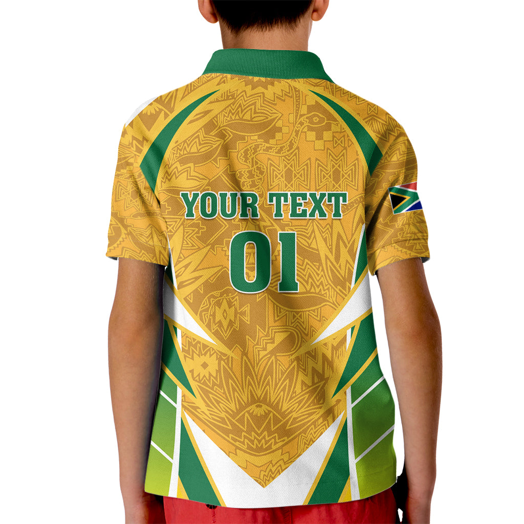 South Africa Soccer Kid Polo Shirt Come On Bafana Bafana - Wonder Print Shop