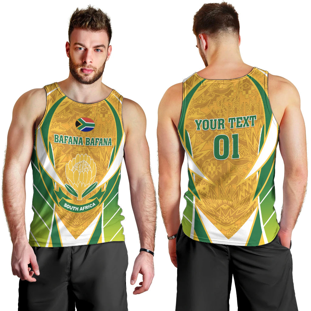 South Africa Soccer Men Tank Top Come On Bafana Bafana - Wonder Print Shop