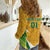 South Africa Soccer Women Casual Shirt Come On Bafana Bafana - Wonder Print Shop