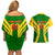 Mali Football Couples Matching Off Shoulder Short Dress and Hawaiian Shirt Tous Derriere Les Aigles Du Mali - Wonder Print Shop