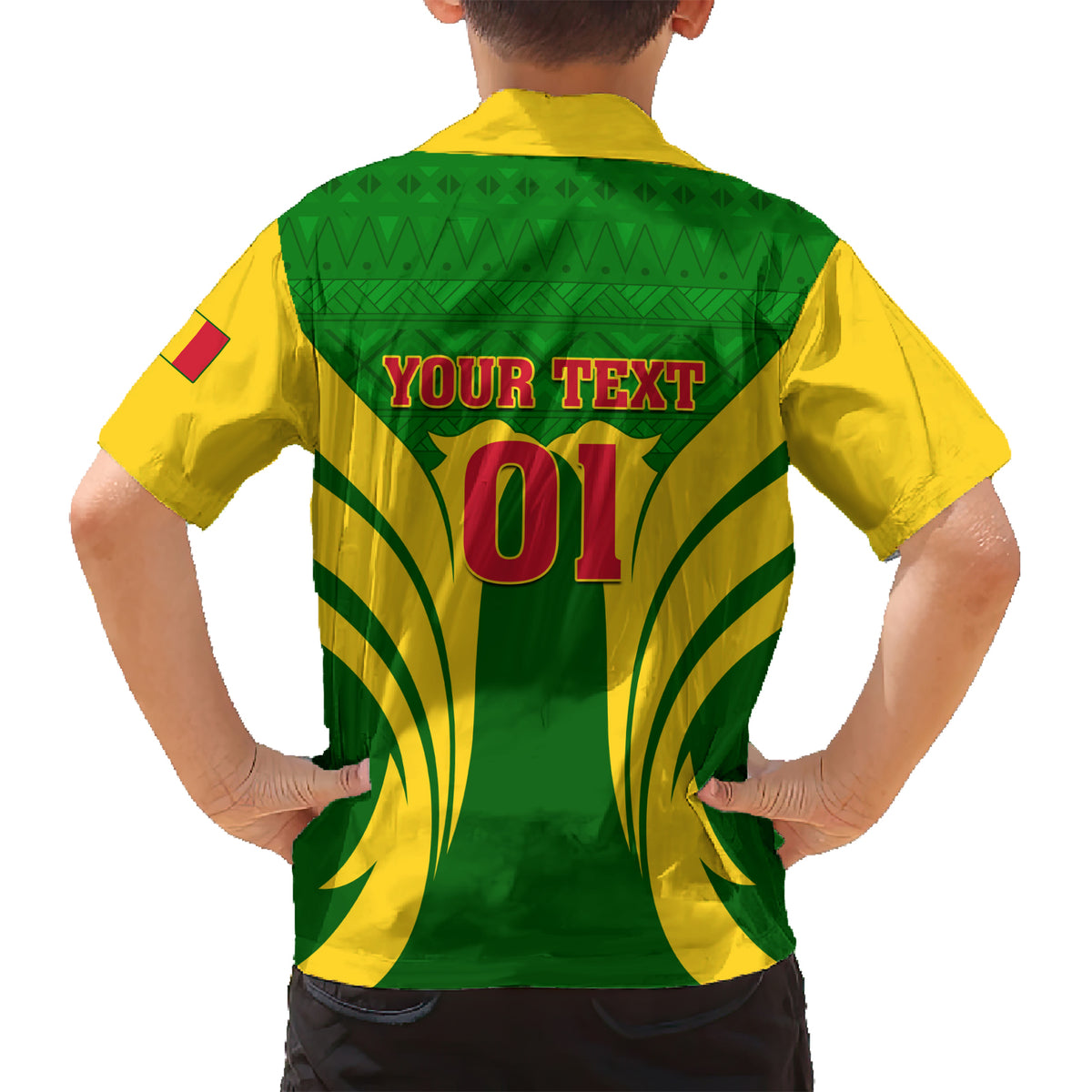 Mali Football Family Matching Short Sleeve Bodycon Dress and Hawaiian Shirt Tous Derriere Les Aigles Du Mali - Wonder Print Shop