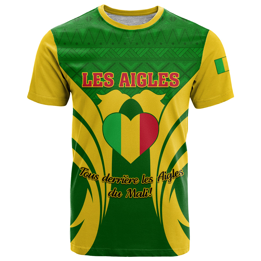 Mali Football T Shirt Tous Derriere Les Aigles Du Mali - Wonder Print Shop