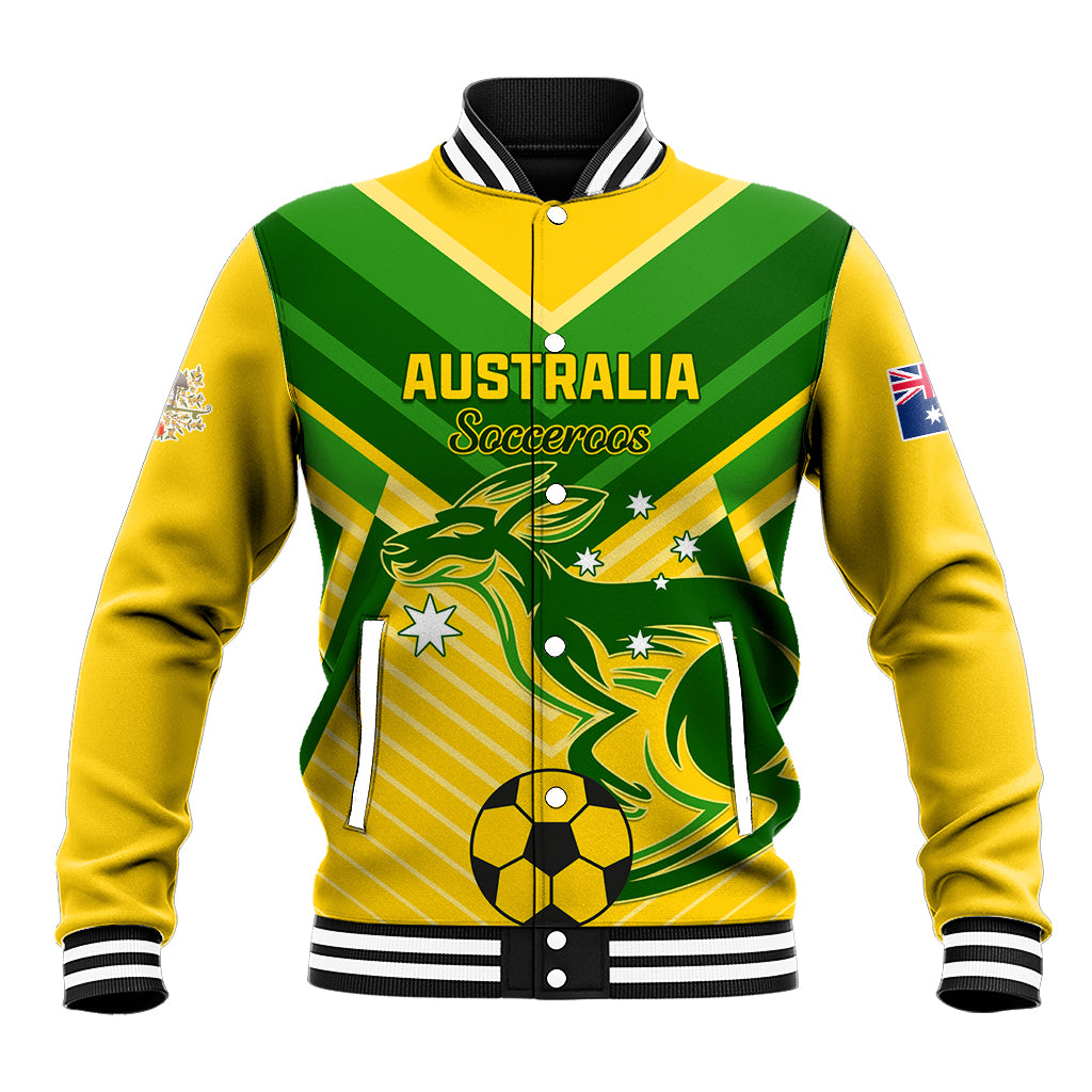 Australia Soccer Baseball Jacket Go Socceroos - Wonder Print Shop