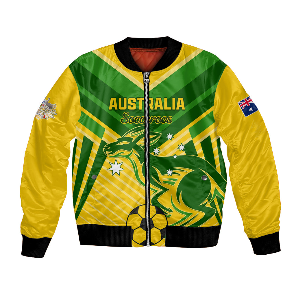 Australia Soccer Bomber Jacket Go Socceroos - Wonder Print Shop
