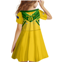 Australia Soccer Family Matching Mermaid Dress and Hawaiian Shirt Go Socceroos - Wonder Print Shop