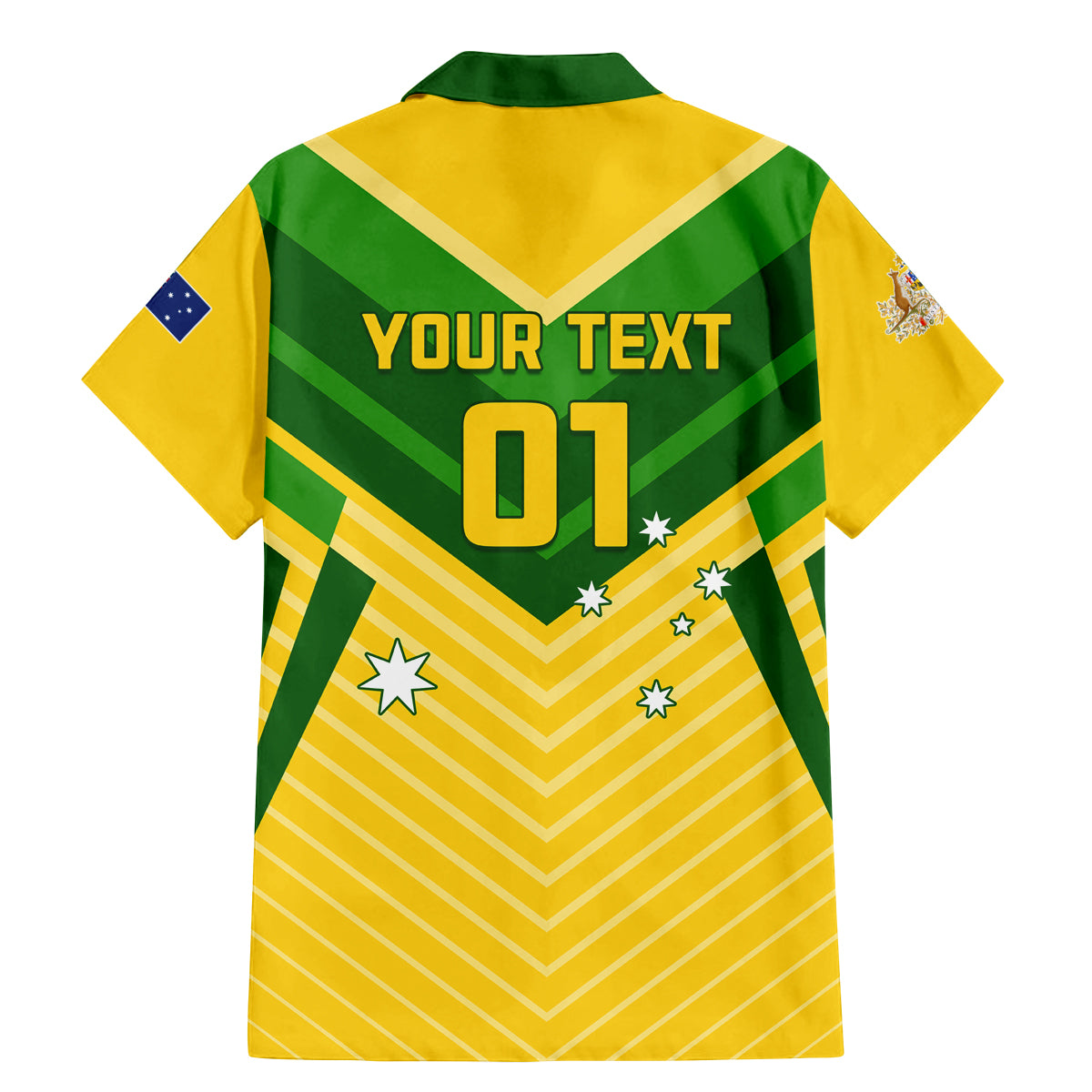 Australia Soccer Family Matching Mermaid Dress and Hawaiian Shirt Go Socceroos - Wonder Print Shop