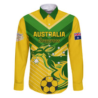 Australia Soccer Family Matching Puletasi and Hawaiian Shirt Go Socceroos - Wonder Print Shop