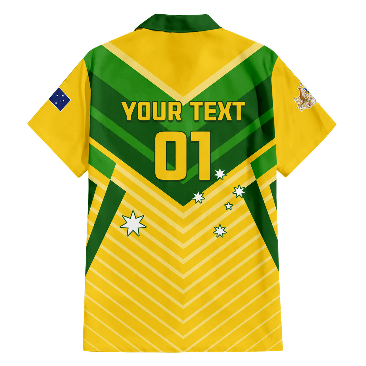 Australia Soccer Family Matching Short Sleeve Bodycon Dress and Hawaiian Shirt Go Socceroos - Wonder Print Shop