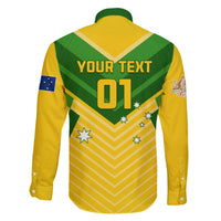 Australia Soccer Family Matching Short Sleeve Bodycon Dress and Hawaiian Shirt Go Socceroos - Wonder Print Shop