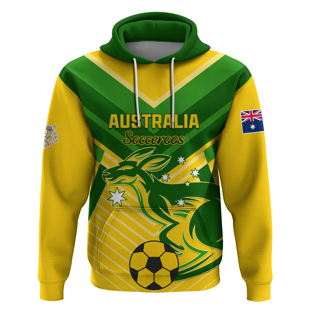 Australia Soccer Hoodie Go Socceroos - Wonder Print Shop