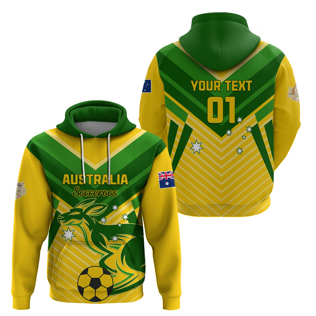 Australia Soccer Hoodie Go Socceroos - Wonder Print Shop