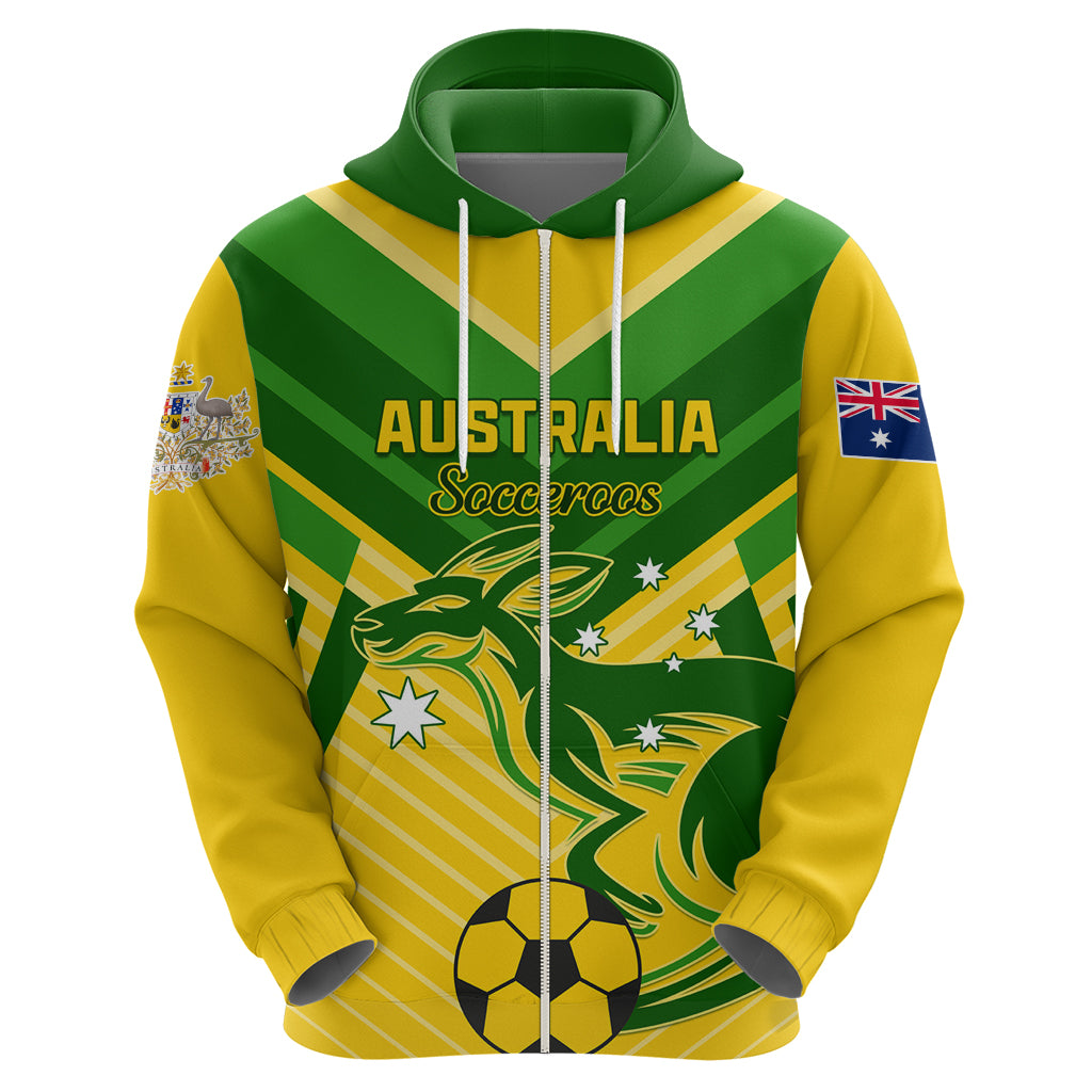 Australia Soccer Hoodie Go Socceroos - Wonder Print Shop