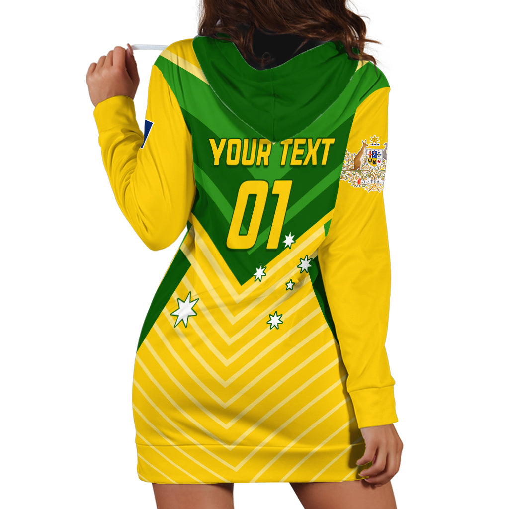 Australia Soccer Hoodie Dress Go Socceroos - Wonder Print Shop