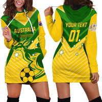 Australia Soccer Hoodie Dress Go Socceroos - Wonder Print Shop