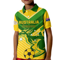 Australia Soccer Kid Polo Shirt Go Socceroos - Wonder Print Shop