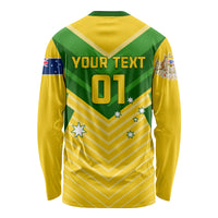 Australia Soccer Long Sleeve Shirt Go Socceroos - Wonder Print Shop