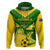 Australia Soccer Zip Hoodie Go Socceroos - Wonder Print Shop
