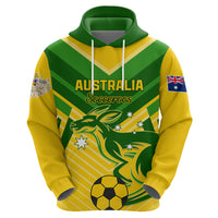 Australia Soccer Zip Hoodie Go Socceroos - Wonder Print Shop