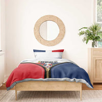 Dominican Republic 1844 Bedding Set Coat Of Arms Zipper Stylized