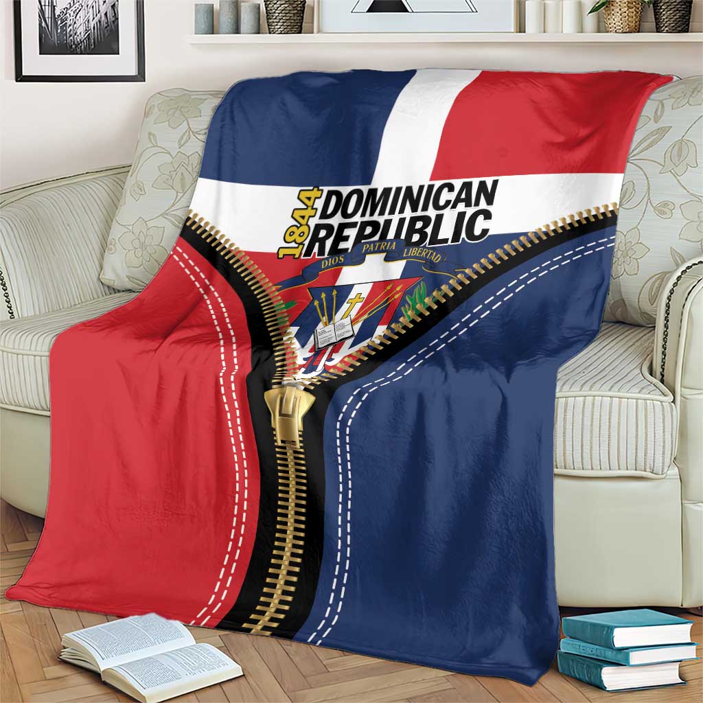 Dominican Republic 1844 Blanket Coat Of Arms Zipper Stylized
