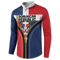 Personalized Dominican Republic 1844 Button Sweatshirt Coat Of Arms Zipper Stylized