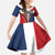 Personalized Dominican Republic 1844 Family Matching Short Sleeve Bodycon Dress and Hawaiian Shirt Coat Of Arms Zipper Stylized