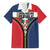 Personalized Dominican Republic 1844 Family Matching Short Sleeve Bodycon Dress and Hawaiian Shirt Coat Of Arms Zipper Stylized
