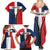 Personalized Dominican Republic 1844 Family Matching Summer Maxi Dress and Hawaiian Shirt Coat Of Arms Zipper Stylized