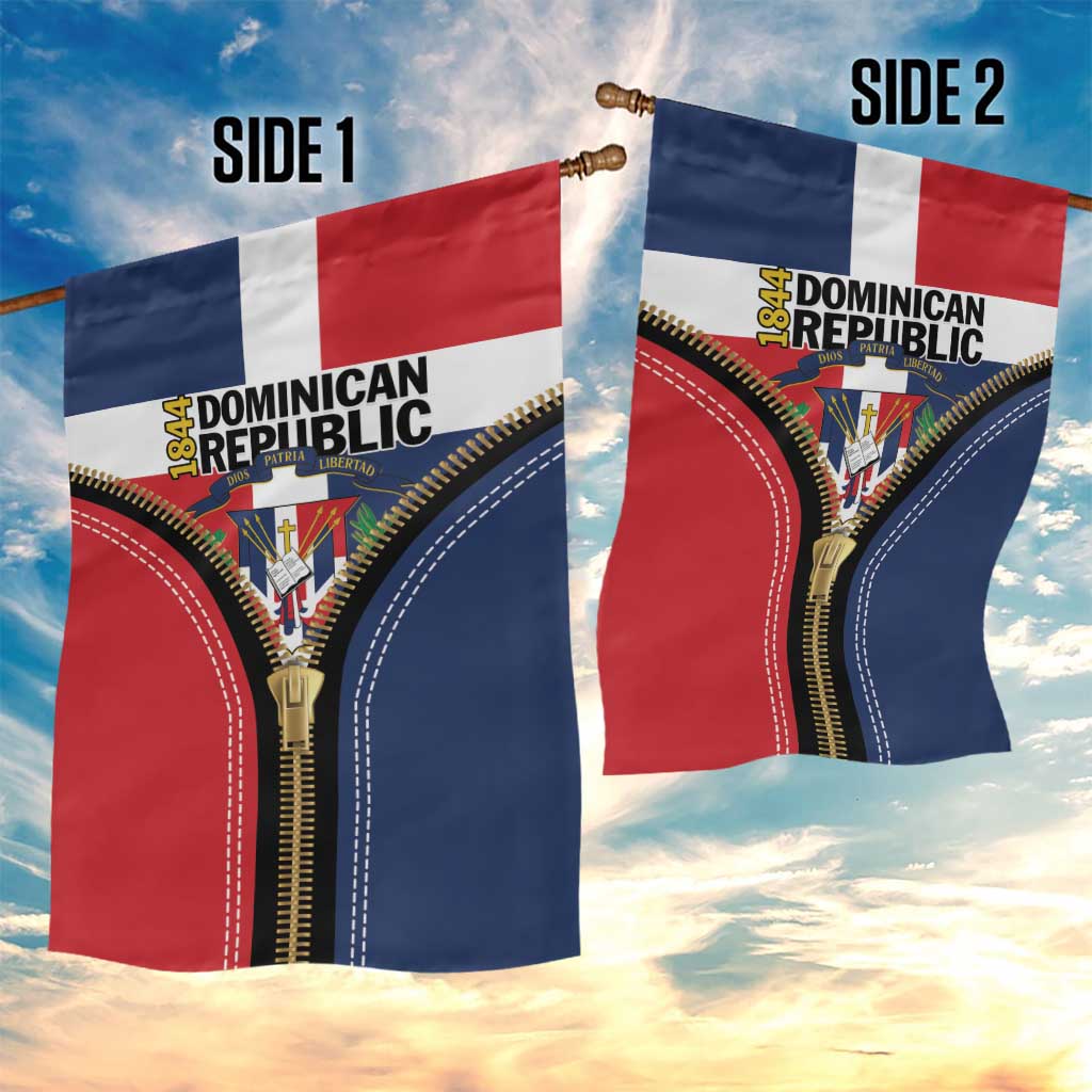Dominican Republic 1844 Garden Flag Coat Of Arms Zipper Stylized