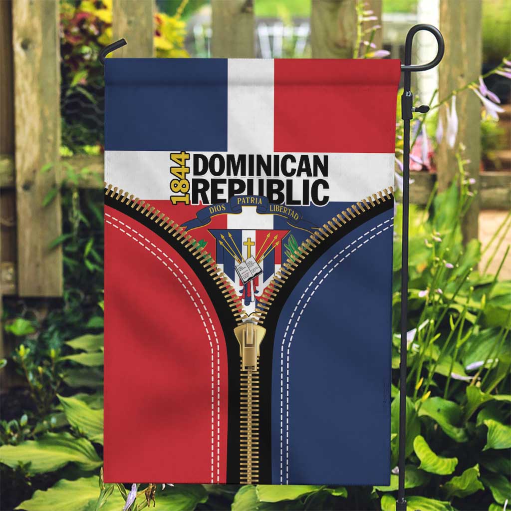Dominican Republic 1844 Garden Flag Coat Of Arms Zipper Stylized