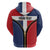 Personalized Dominican Republic 1844 Hoodie Coat Of Arms Zipper Stylized