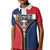 Personalized Dominican Republic 1844 Kid Polo Shirt Coat Of Arms Zipper Stylized