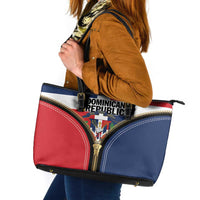 Dominican Republic 1844 Leather Tote Bag Coat Of Arms Zipper Stylized