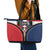 Dominican Republic 1844 Leather Tote Bag Coat Of Arms Zipper Stylized