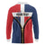 Personalized Dominican Republic 1844 Long Sleeve Polo Shirt Coat Of Arms Zipper Stylized