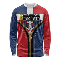 Personalized Dominican Republic 1844 Long Sleeve Shirt Coat Of Arms Zipper Stylized