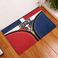 Dominican Republic 1844 Rubber Doormat Coat Of Arms Zipper Stylized