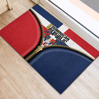 Dominican Republic 1844 Rubber Doormat Coat Of Arms Zipper Stylized